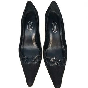 EUC Talbots Leather Kitten Heel Shoes 8.5